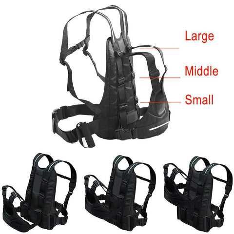 Kids Motorcycle Harness With Two Handles, Adjustable Belt, Breathable Black Material, Ultra Secure Anti Slip Grip Up To 12000N For Safe Short Rides With Driver On Motorcycles, ATVs, Scooters