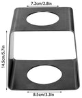 Durable Stainless Steel Coffee Drip Rack And Filter Cup Holder Station, 14.5cm height, matte black finish, ideal for pour over brewing.