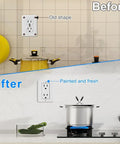 White Wall Plate Screws Kit 150 Pcs With 6 Sizes 6 32 Thread Long Outlet Screws for Before and After Outlet Covers