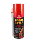 Tough As Nails Expanding Spray Foam Insulation Sealant For Large Gaps And Cracks, 12 Oz Off White Polyurethane Air Blocking Caulk Indoors Outdoors, Dead Simple To Sand And Paint For Quick Fixes - can with nozzle
