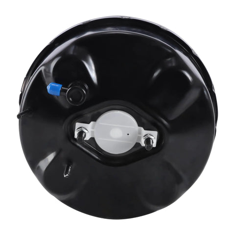 Heavy Duty Vacuum Power Brake Booster Slaps Right On Chevy Silverado Tahoe Suburban And Avalanche With Beast Mode Braking, black steel construction.