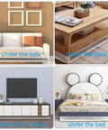 Adjustable Under Bed Blocker 8 Pack Clear Pet Gap Stopper For Furniture, waterproof PVC couch spacer under various furniture.