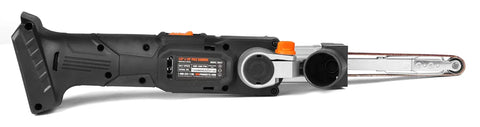 Cordless Detail File Sander With Variable Speed 1000 To 1600 FPM Auto Tracking Belt No Fuss Tool Free Belt