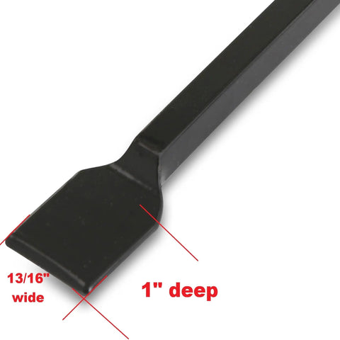Heavy Duty Automotive Gasket Scraper With Heat Treated Steel Blade Ten And A Half Inch Extended Reach And Sure Grip Handle