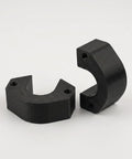 Heavy Duty Frost Free Sillcock Spacer For Outdoor Water Faucet Repair Kit To Fix Thick Wall Hose Bib Extender Installation Issues With Weather Resistant Durability And Smooth Operation Guarantee, black PETG, pair