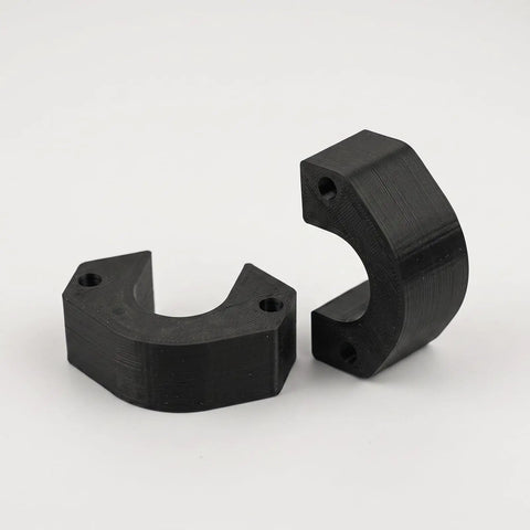 Heavy Duty Frost Free Sillcock Spacer For Outdoor Water Faucet Repair Kit To Fix Thick Wall Hose Bib Extender Installation Issues With Weather Resistant Durability And Smooth Operation Guarantee, black PETG, pair