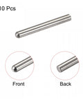 3x22mm Dowel Pins In 304 Stainless Steel, Round Head With Flat Chamfered End, 10 Pc Set For Shelves And Bunk Beds