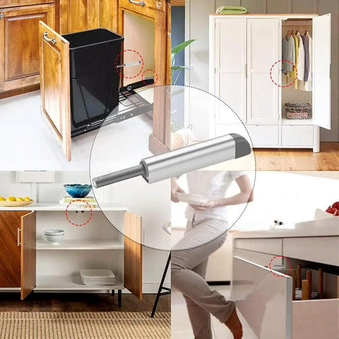 Push To Open Cabinet Latches 16 Pack Magnetic Door Release Hardware for Hidden Doors, Cabinets, RV, Modern Kitchens