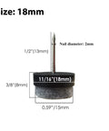 40 Piece Round Heavy Duty Nail On Anti Sliding Felt Pads For Furniture Chairs Tables Leg Floor Protectors Scratch Noise