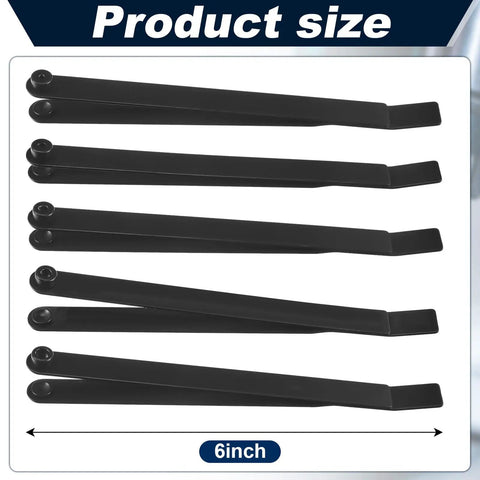 Five Piece Six Inch Hole Finder Tools Kit For Sheet Metal Duplication with assorted sizes in black, shown in a row.