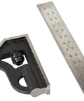 Student Combination Square 150mm Blade With Cast Iron Head Hardened And Tempered Blade 35 Graduation for beginners and apprentices.
