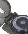 Durable Alloy Survival Compass With Metal Cover And High Accuracy North Indicator Lightweight Aluminum Build For Hiking Camping And Outdoor Adventures Trail Ready Pocket Buddy For Trails Backcountry And Expedition close-up