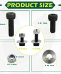 Product size chart for Bottom Mount Seat Hardware Kit For Racing Seats Sliders And Brackets