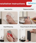 Installation instructions for 6 Inch Finger Flush Pulls For Closet Pocket And Sliding Barn Door Handle Set Matte Black Finish