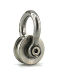 Detachable U Shaped Pulley Small Size With Short Screw Groove Wheel Track Fixed Pulley For Wire Rope Traction In Small Crane Salvage Systems Built Tough Durable 304 Stainless Steel High Load Bearing Capacity, 304SS pulley front view