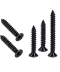 Slick Premium Black Humbucker Pickup Frame Mounting Screws Set Compatible With Gibson Les Paul And Sg Electric Guitars Dope Gear Hardware Tight Fit Axe Parts, black stainless steel screws