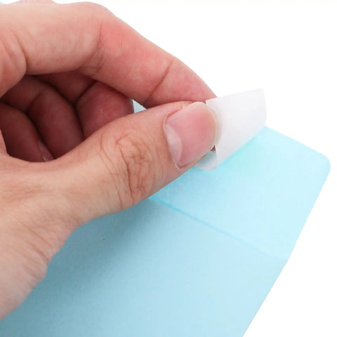 Self Adhesive Light Blue Envelopes 15 Pack For Letter Sized Documents Thickened Paper Pockets easy seal by hand