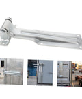 Heavy Duty Truck Door Hinge For Utility Trailer And Refrigerated Truck With Iron Construction And Anticorrosion Finish Delivers High Strength And Stable Temperature Control For Cargo Applications, silver hinge on cargo door