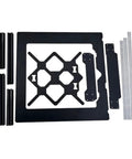 Drop In Heavy Duty Black Aluminum 3D Printer Frame Kit With Chrome Smooth Guide Rods And Precision Anodized Extrusions layout.