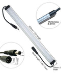 Under Cabinet LED Light Kit 3 Bar Set 1 Ft Each 20W 1000 Lumen Daylight White 5000K Dimmable Plug In Kitchen Cabinet Lights No Dots Eye Friendly High Quality Power Supply Included, showing bar dimensions and connectors.