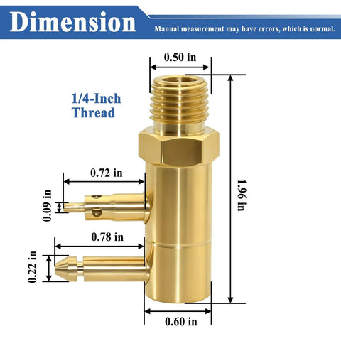 Quick Connect Tank Adapter Brass Fuel Connector For Marine Fuel Lines And Tanks One Quarter Inch NPT Thread Leak Proof Secure Installation And Easy Fast Fit