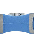 Heavy Duty Vertical Base Pillow Block Bearing With Thickened Housing For High Speed Machinery Made From Premium Steel Ensuring Self Alignment And High Load Capacity Wear Resistant Great For Heavy Duty Work Where You Need To Perform Hard Every Day. Blue two-bolt steel bearing housing