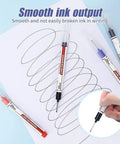 Five Piece Long Head Deep Hole Markers Set For DIY Projects 20mm Reach Waterproof Permanent Metal Marking Pens In Colorful Assortment