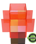Redstone Torch LED Lamp 12.6 Inch USB Rechargeable Nightlight For Gaming Setup Cosplay And Roleplay Orange Official Collectible Desk Light For Home Decor, shown from a front angle.