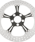 Virtue 11.8 Inch Two Piece Brake Rotor in Supra Chrome for Harley Davidson Touring and Softail Models, Premium Billet Construction