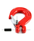 Clevis Slip Hook With Latch, 4 Pack, Five Sixteenths Of An Inch, 2470 Lbs Load Limit, Grade 80 Drop Forged Alloy Steel detail view
