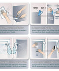 Step-by-step installation guide for NSN70 Very Light Window Film With High Heat Rejection And UV Cut, Transparent Yet Lets In Light.