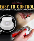 Close-up of CA Glue Activator Kit With Thin Medium And Thick 2 Oz Bottles And 6 Oz Accelerator shown with spray button focus