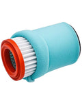 Air Filter Tank Switch Gas Valve Fuel Petcock Tune Up Kit For Yamaha Bear Tracker 250 YFM250X Big Bear 250 And 400 YFM400 Bruin 250 4x4 Replacement Parts Direct Fit Upgrade - close-up of blue air filter with red rim