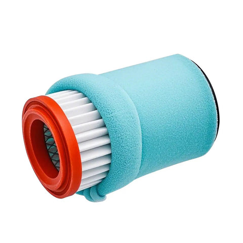 Air Filter Tank Switch Gas Valve Fuel Petcock Tune Up Kit For Yamaha Bear Tracker 250 YFM250X Big Bear 250 And 400 YFM400 Bruin 250 4x4 Replacement Parts Direct Fit Upgrade - close-up of blue air filter with red rim