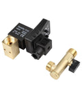 Auto Drain Valve For Air Compressor Condensate Management Electronic Timer Control Adjustable Discharge System showcasing brass and electronic components.