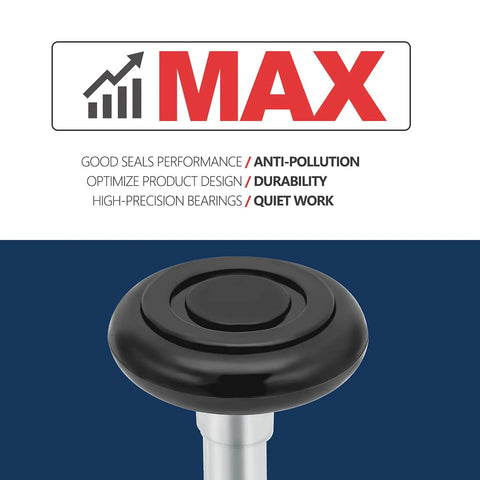 Close-up of a Ten Pack 2 Inch Nylon Garage Door Rollers With 4 Inch Stem Ultra Quiet Durable Waterproof Bearings 6200 2RS.