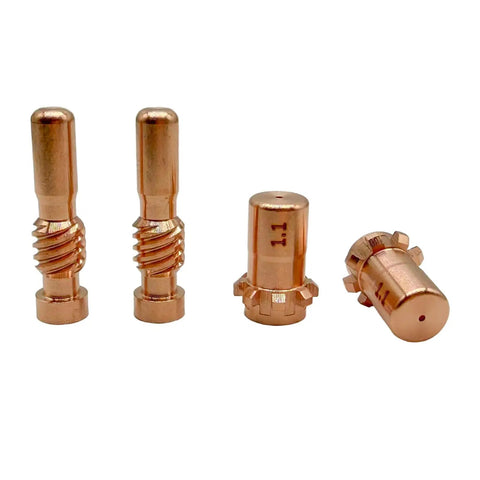 10 Pcs KP2062-2B1 Nozzle Tip 1.1mm 0.043 Inch Replacement For PRO-CUT 55/80 Plasma Cutter Electrodes KP2063-1B1