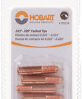 Top Shelf Mig Welder Contact Tips 023 Inch Copper Bore Pack Of Five; copper tips packaged for MIG welding use.