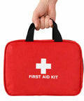 Ultimate 382 Piece Portable First Aid Kit For Home, Car, Travel, Camping And Office Compact Red Bag with Handle