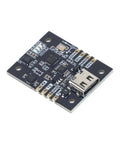 Versatile 9 Axis IMU Module With Accelerometer Gyroscope Magnetometer And Digital Motion Processor For AHRS Pitch Roll And Yaw Angles, The Go To Choice For Drones Robots And Balancing Vehicles. Black PCB IMU module with USB-C and pin headers.
