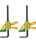 Front view of Grr-rip Grip-Strong Dovetail Clamps Two-Pack For Woodworking Jigs And Sleds - T-Track Compatible Squeeze-Action