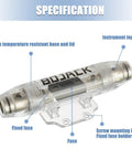 Heavy Duty Inline ANL Fuse Holder With 300 Amp ANL Fuse Solid Nickel Plated Build For 0 2 4 AWG Wiring Clear Cover Inline Fuse Block, clear design with high temperature resistant base.