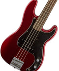 Signature Nate Mendel Precision Bass In Candy Apple Red With Rosewood Fingerboard Slim C Neck 20 Medium Jumbo Frets Seymour Duncan SPB 3 Pickup Right Hand Deluxe Gig Bag Included For Easy On The Go Gigs, red body