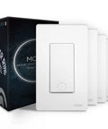 Smart Light Switches 2.4GHz WiFi Single Pole and 3 Way Wall Switches, Compatible with Alexa and Google Home, White 4 Pack