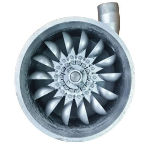 Top view of 3KW Portable Micro Hydroelectric Generator For Off Grid Living And Camping 110V 220V Dual Voltage Aluminum Alloy Housing