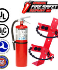 Tough As Nails 2 Pack 10 Lb ABC Fire Extinguishers with heavy duty brackets and UL certification for safety.