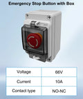 Built Tough Heavy Duty Emergency Stop Button With Waterproof Enclosure For Outdoor Use 660V 10A E Stop Switch Box IP67