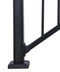 Complete Stair Deck Railing Kit For 8 To 16 Foot Span With 42 Inch Height featuring heavy duty post and square baluster connection.