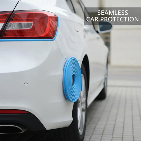Universal Fit Car Door Edge Guard Rubber Trim Strip Light Colored Cut To Fit Self Adhesive Roll Easy To Install on car