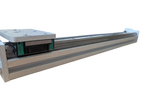 Beefy Industrial Grade Precision Linear Motion System With 8020 Aluminum Gantry Module And Acme Screw Stage Actuator NEMA 23 Stepper Motor For CNC And Pick And Place Heavy Duty Made In USA, side view